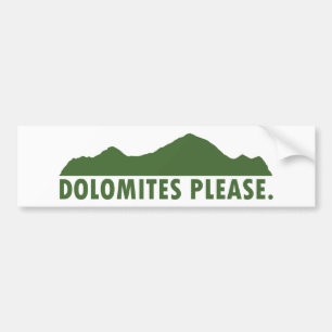 Dolomites alsjeblieft bumpersticker