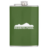 Dolomites alsjeblieft heupfles (Voorkant)