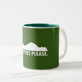 Dolomites alsjeblieft tweekleurige koffiemok (Voorkant rechts)