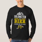 Dolomites and Beer South Tyrol Hiking L Alpine Hut T-shirt (Voorkant)