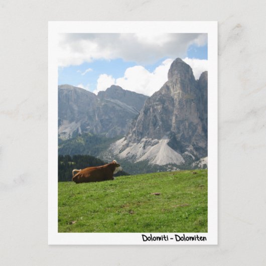 Dolomites Briefkaart (Voorkant)