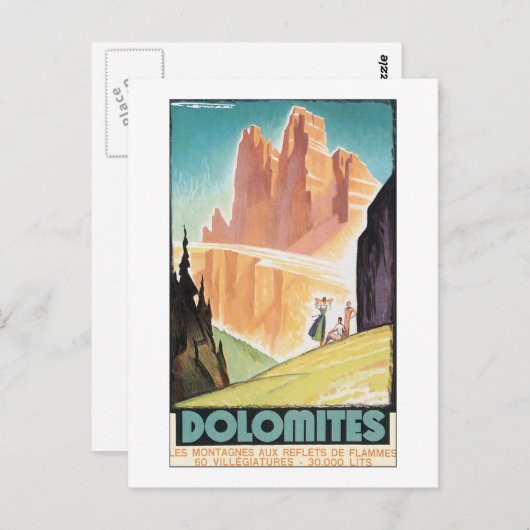 Dolomites Briefkaart (Voorkant / Achterkant)