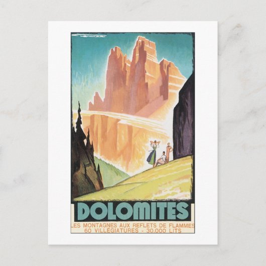 Dolomites Briefkaart (Voorkant)