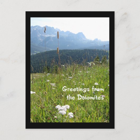 Dolomites Briefkaart (Voorkant)