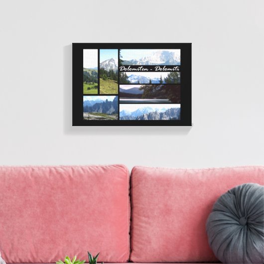 Dolomites Canvas Afdruk (Insitu (Woonkamer))