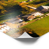 Dolomites, dorp in herfst, foto's afdrukken foto afdruk (Hoek)