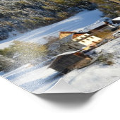 Dolomites, dorpje in de winter, foto's afdrukken foto afdruk (Hoek)