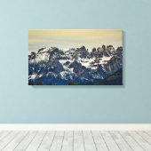 Dolomites, italiaanse alpen canvas afdruk (Insitu (Houten vloer))