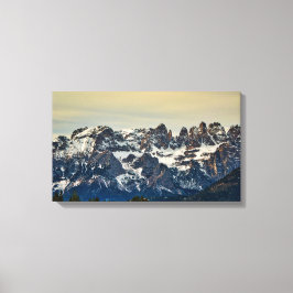 Dolomites, italiaanse alpen canvas afdruk
