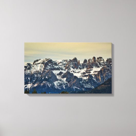 Dolomites, italiaanse alpen canvas afdruk (Voorkant)