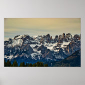 Dolomites, italiaanse alpen poster (Voorkant)