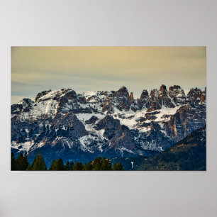 Dolomites, italiaanse alpen poster