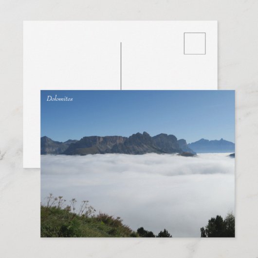 Dolomites Italië Briefkaart (Voorkant / Achterkant)