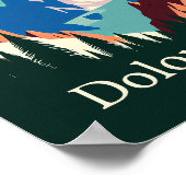 Dolomites Italy Minimalist  Art Poster (Hoek)