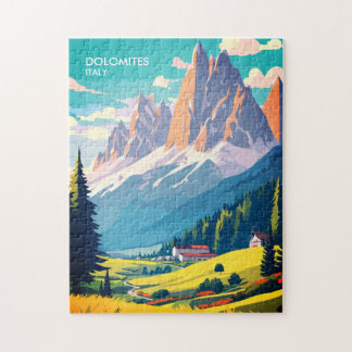 Dolomites Italy Vintage Travel Legpuzzel