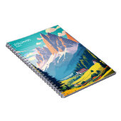 Dolomites Italy Vintage Travel Notitieboek (Rechterzijde)