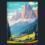 Dolomites Italy Vintage Travel Notitieboek<br><div class="desc">Dolomieten Italië Vintage Travel notitieboek Of u nu een globetrotter bent die herinnert aan uw Italiaans avontuur of een kunstliefhebber die de schoonheid van de Dolomieten waardeert,  dit Vintage Travel notitieboek dient als een heerlijk aandenken dat de essentie van deze iconische bestemming vastlegt.</div>