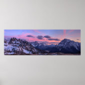 Dolomites Mountain Range, Italië Panorama Poster (Voorkant)