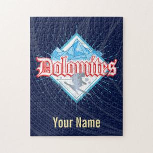 Dolomites South Tirol Retro Skier  Ski Legpuzzel