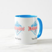 Dolomites South Tirol Retro Skier  Ski Mok (Voorkant rechts)