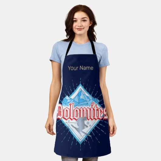 Dolomites South Tirol Retro Skier  Ski Schort (Gedragen)