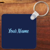 Dolomites South Tirol Retro Skier Ski Sleutelhanger (Achterkant)