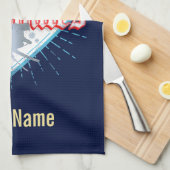 Dolomites South Tirol Retro Skier  Ski Theedoek (Quarter Fold)