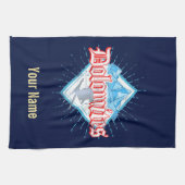 Dolomites South Tirol Retro Skier  Ski Theedoek (Horizontaal)