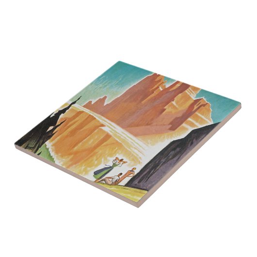 Dolomites Tegeltje (Zijkant)