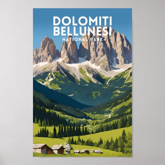 Dolomiti Bellunesi National Park Poster (Voorkant)