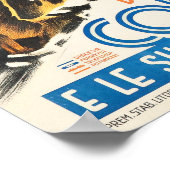 DOLOMITI CORTINA en de Ski Slopes Italië Winter Poster (Hoek)