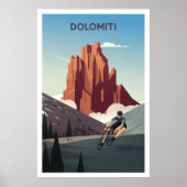 Dolomiti / Dolomites - Cyclusdruk Poster (Voorkant)