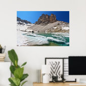 Dolomiti - meer van Pisciadu Poster (Thuiskantoor)