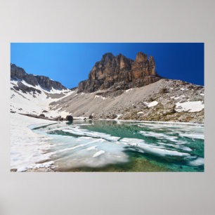 Dolomiti - meer van Pisciadu Poster