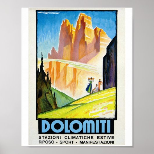 DOLOMITI POSTER (Voorkant)