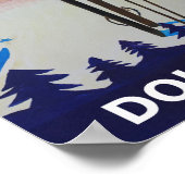 Dolomiti Sella Ronda Retro Poster (Hoek)