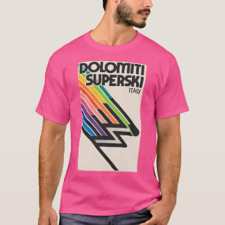 Dolomiti Superski Italië stijl Decal T-shirt