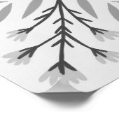 Dolores Botanische Tegel Pattern Art Poster (Hoek)