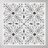 Dolores Botanische Tegel Pattern Art Poster (Voorkant)