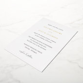 Dolores Classic Elegant Huwelijk Folie Uitnodiging (Gedraaid)