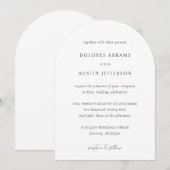 Dolores Classic Elegant Huwelijk Kaart (Voorkant / Achterkant)