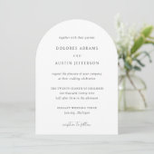 Dolores Classic Elegant Huwelijk Kaart (Staand voorkant)