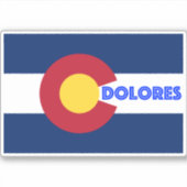 Dolores Colorado Sticker (Voorkant)