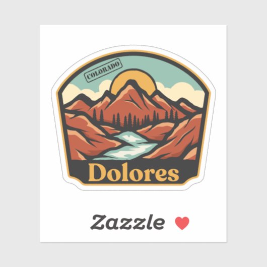 Dolores, Colorado Sticker (Vel)