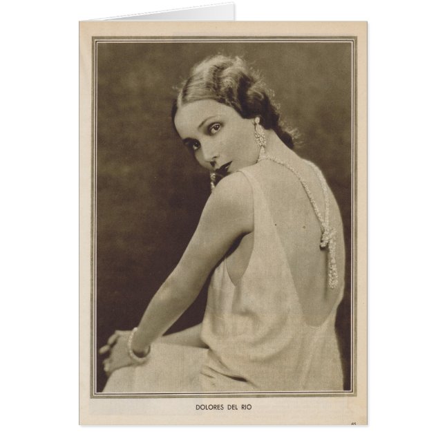 Dolores Del Rio 1930  portret (Voorkant)