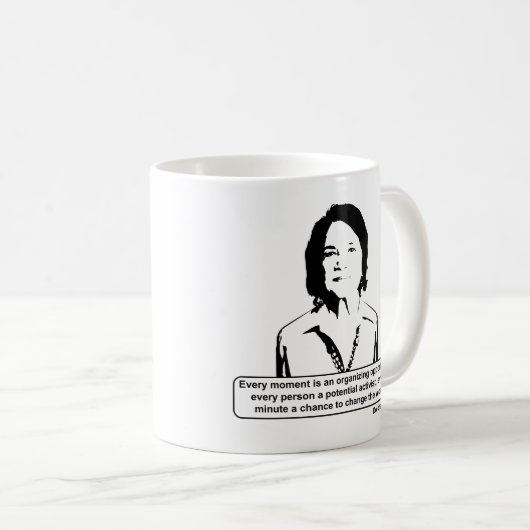 Dolores Huerta Quote Koffiemok (Voorkant rechts)