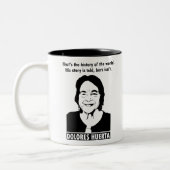 Dolores Huerta Quote Two-Tone Coffee Mok (Links)