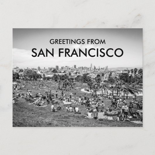 Dolores Park The Mission San Francisco Greeting Briefkaart (Voorkant)