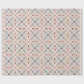 Dolores Tegels FLoral Pattern roze Cadeaupapier (Vlak)
