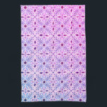 Dolores Tegels Pattern Paars BLue Theedoek<br><div class="desc">Decoreer je keuken met deze handgetekende tegels handdoek. Het maakt een geweldig huishouden of bruiloft cadeau! U kunt het aanpassen en tekst ook toevoegen. Bekijk mijn winkel voor nog veel meer kleuren en patronen,  plus overeenkomende objecten voor je thuis!</div>